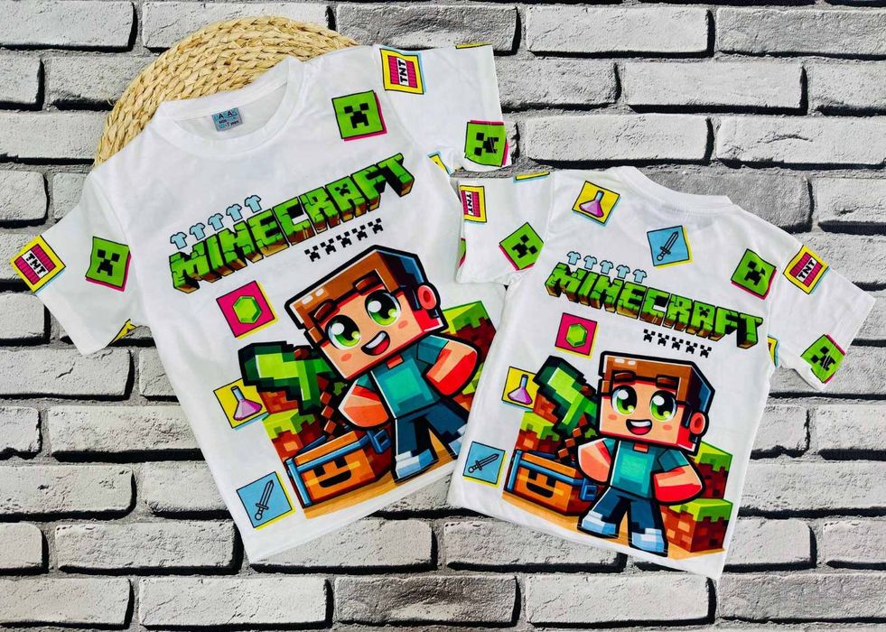 Дитяча футболка майнкрафт minecraft для хлопчика