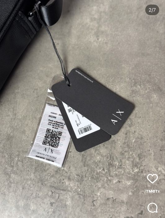 Сумка оригінал чоловіча armani exchange