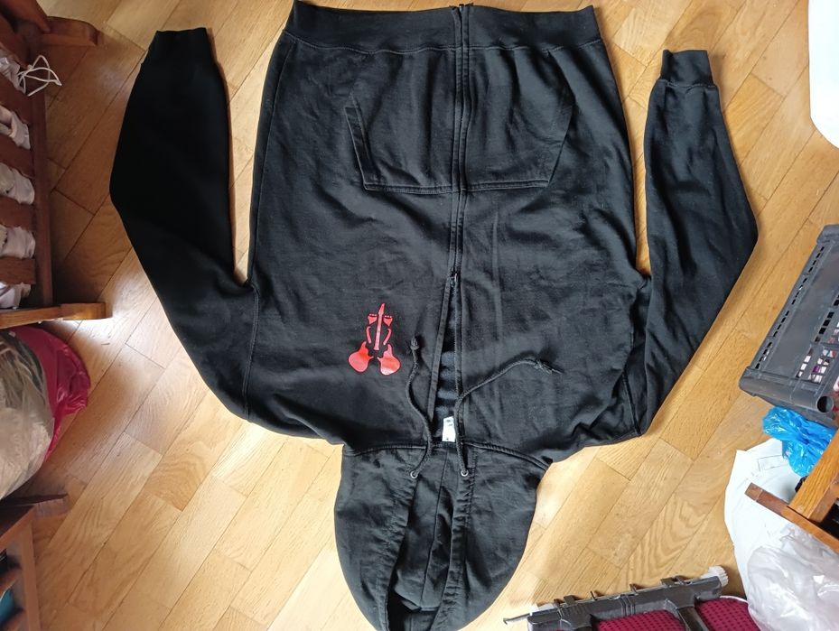 -50% Unikat Nowa Bluza z kapturem dresówka Joe Satriani XL katana bawe