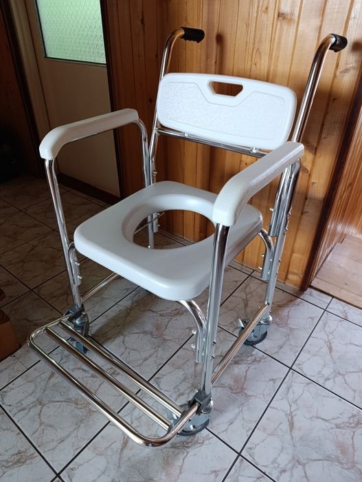 Wózek toaleta biały