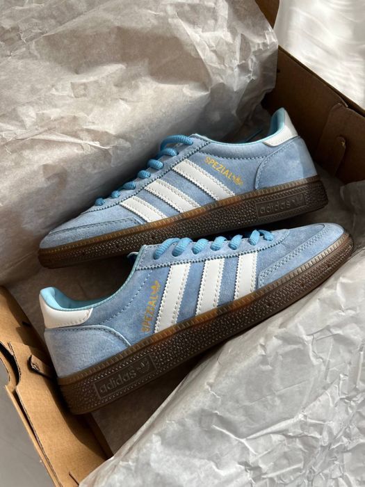 Adidas Spezial Hanball Light Blue кросівки адідас спеіал адідас спешл блакитні