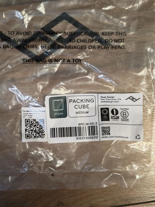 Peak Design Packing Cube Medium Ocean Organizer