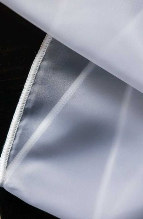 Тюль шифон с утяжелителем №309, тюль шифон, шифоновий однотонний тюль