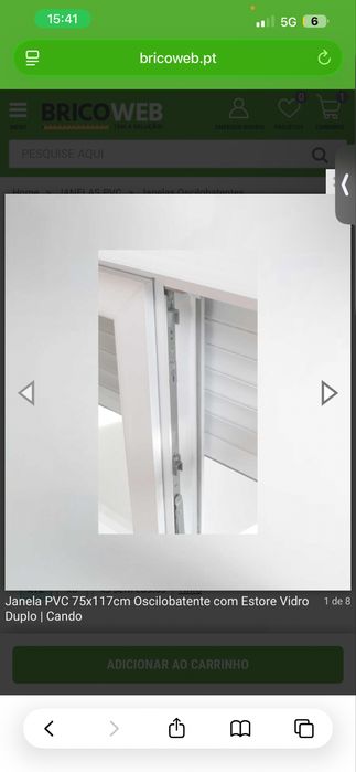 Janelva PVC com estores