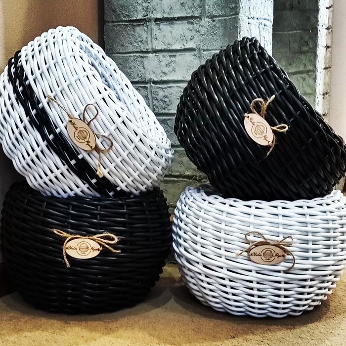 Кашпо з ротангу ручна робота