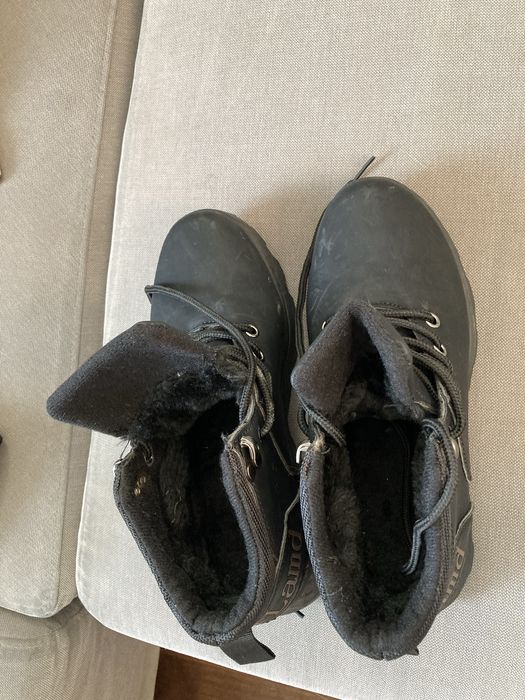 Nowe buty futerko sznurowane botki traperki