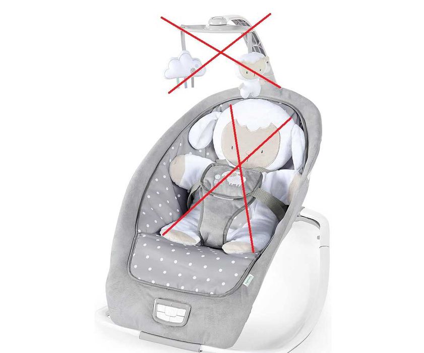 Leżaczek Ingenuity Cuddle Lamb Owieczka 3w1 fotelik bujaczek do 18 kg