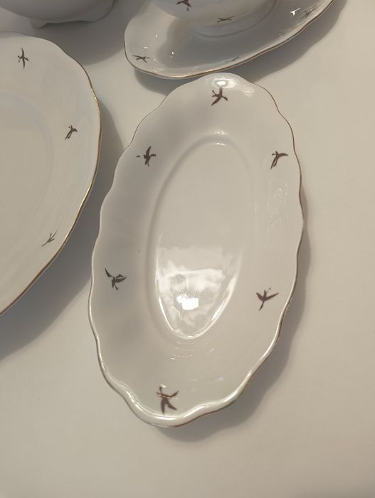 Zestaw starej porcelany Karolina lata 50, 60