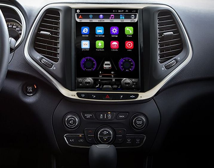 Radio nawigacja TESLA Android JEEP Cherokee V 2014 WiFi