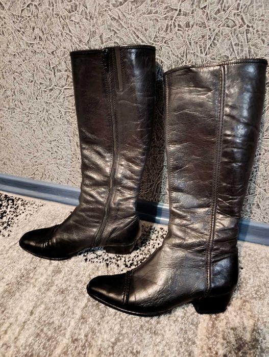 Чоботи шкіряні демісезонні