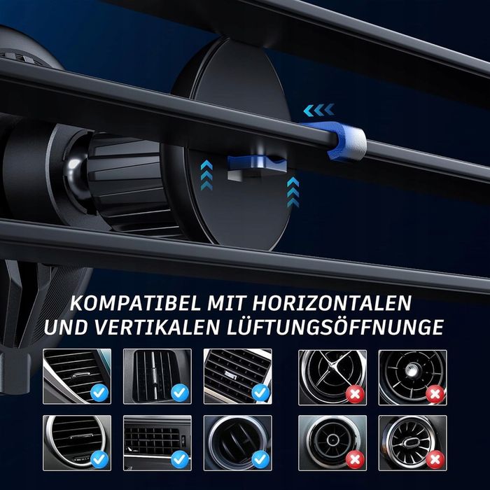 Uchwyt Magnetyczny Ładowarka Indukcyjna 15W Soarun