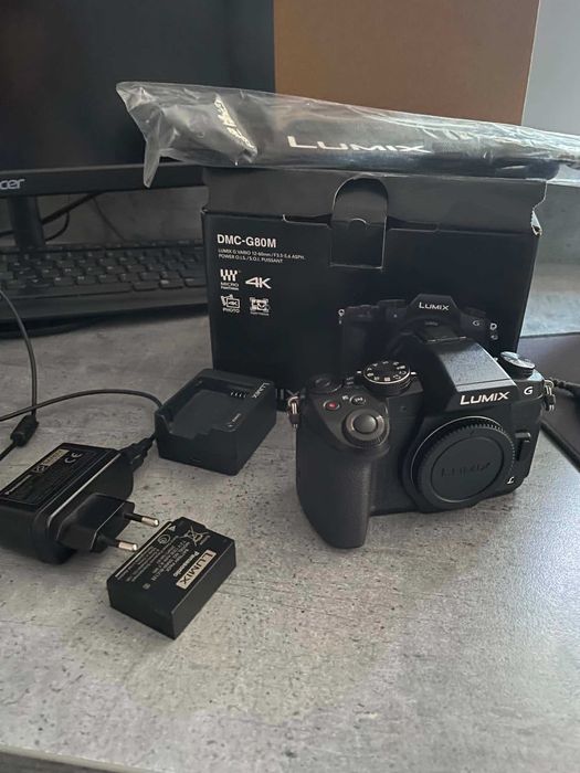 Aparat Lumix g80 BODY Mały przebieg jak nowy!