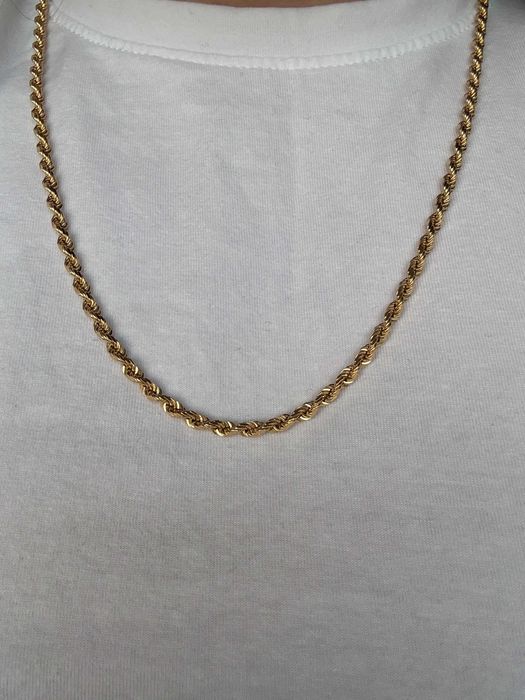 Nowy, złoty łańcuszek 18k 750 - splot rope / diamond cut - 36,81 g