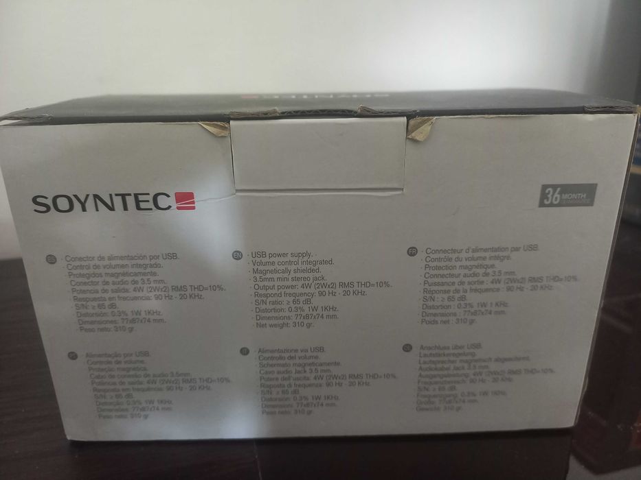 Colunas Soyntec Novas na caixa