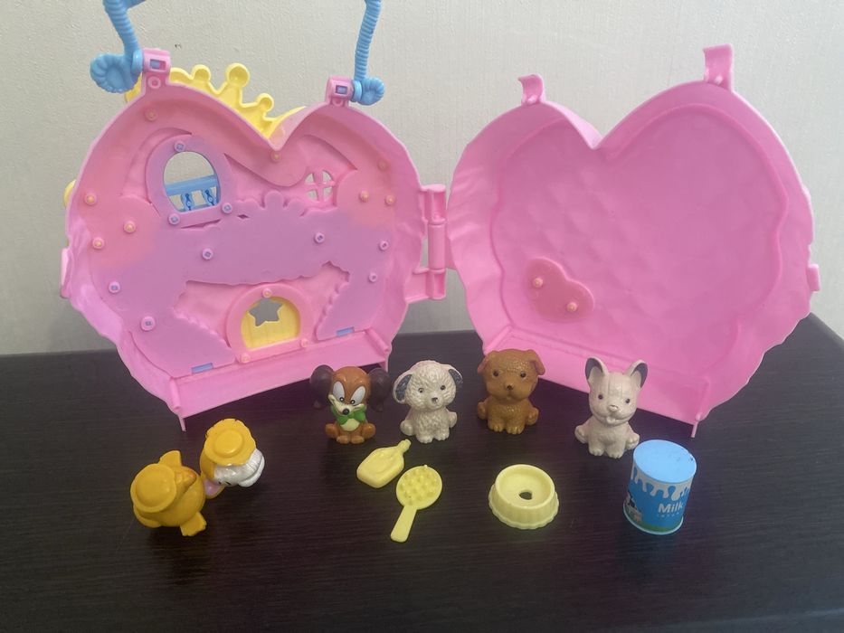 Сумочка детская домик маленькие фигурки питомцы собачки