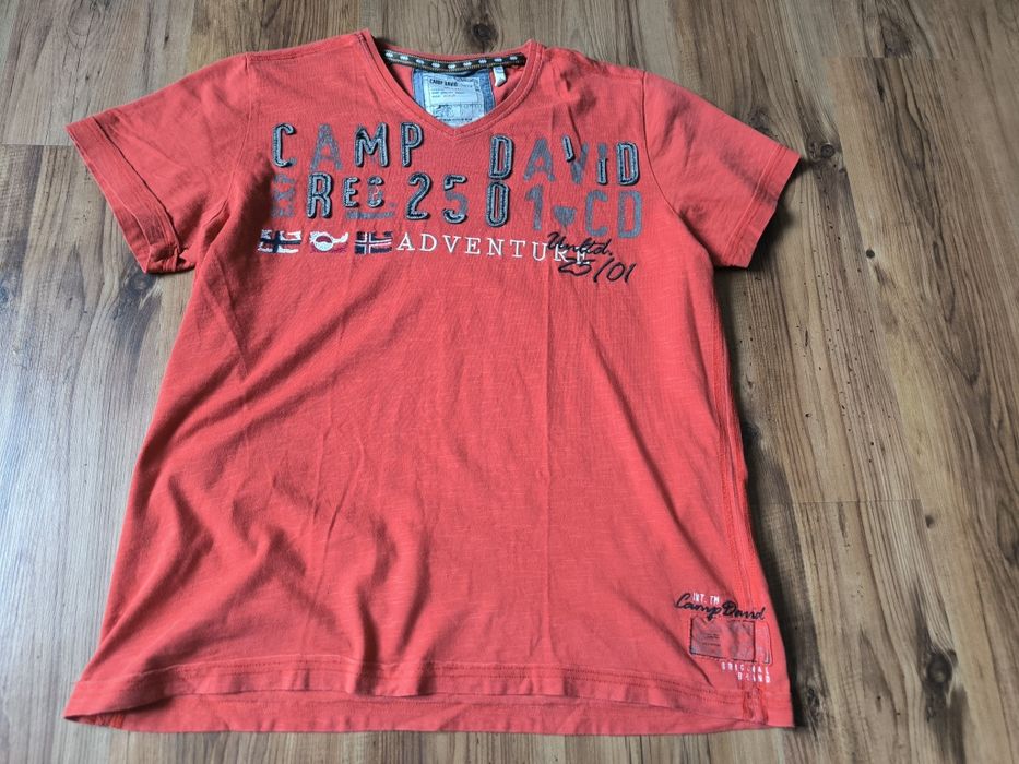 Camp David t-shirt męski XXL koralowy lato