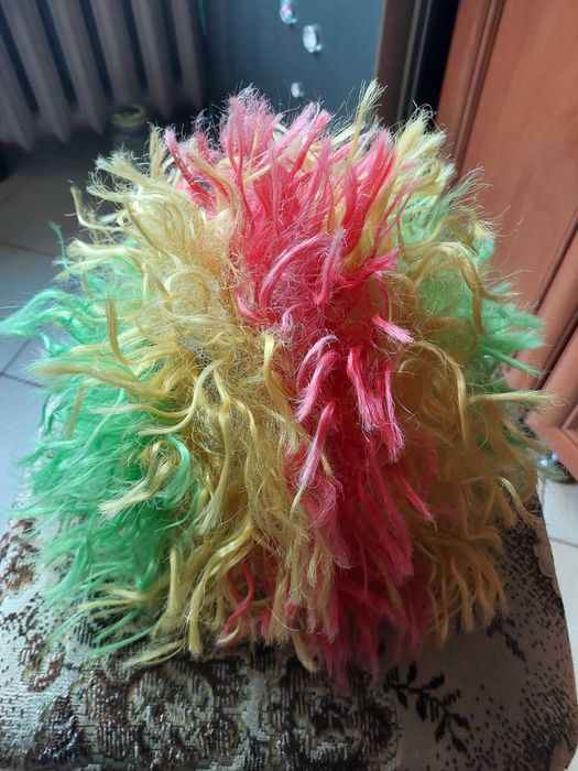 Peruka kolorowa afro