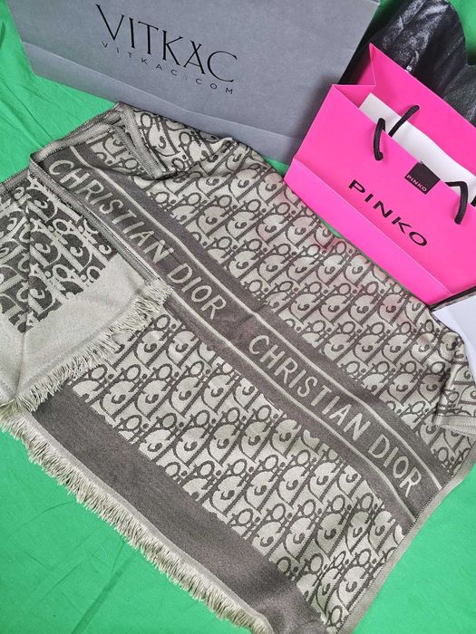 Szalik chusta Gucci Milano nowość bawelna Dior unisex