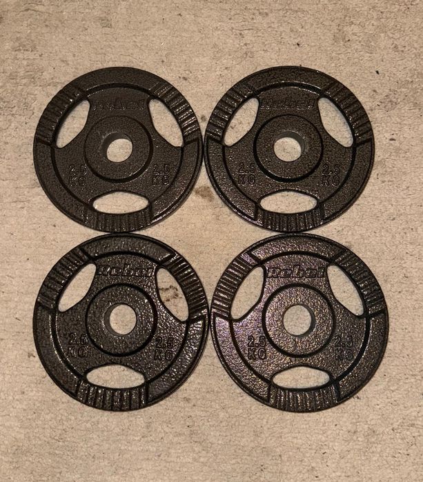 Obciążenie żeliwne 2,5 kg 31 mm 4 szt.