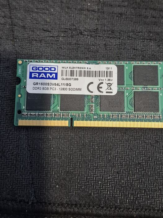 Ram DDR3L 8GB Goodram 1,35V 1600MHz