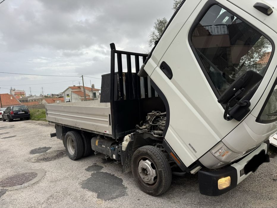 mitsubishi fuso 3c13 caixa aberta cabine larga