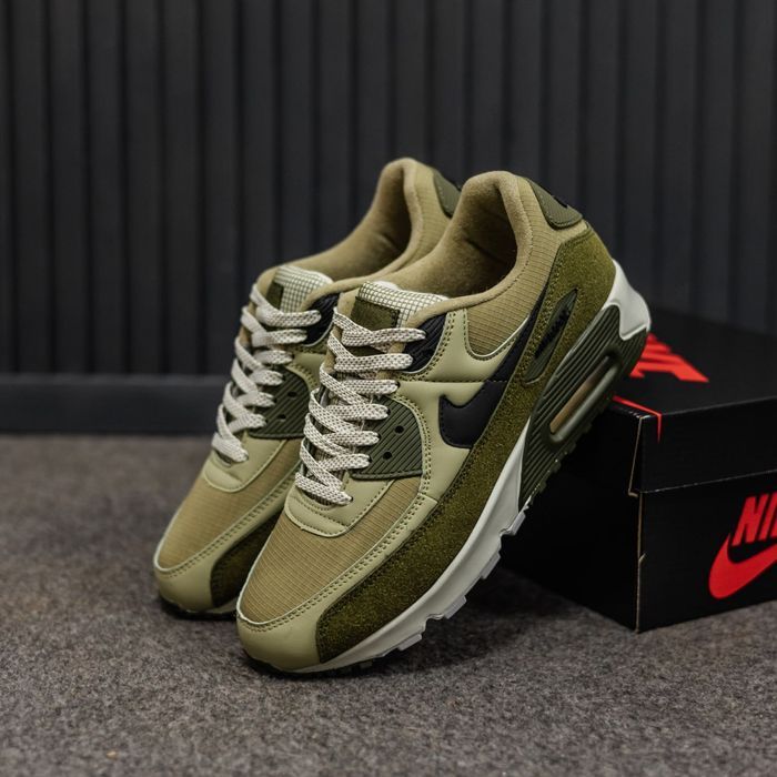 Кросівки Nike Air Max 90 Olive/Green premium | Кроссовки Найк чоловічі жіночі