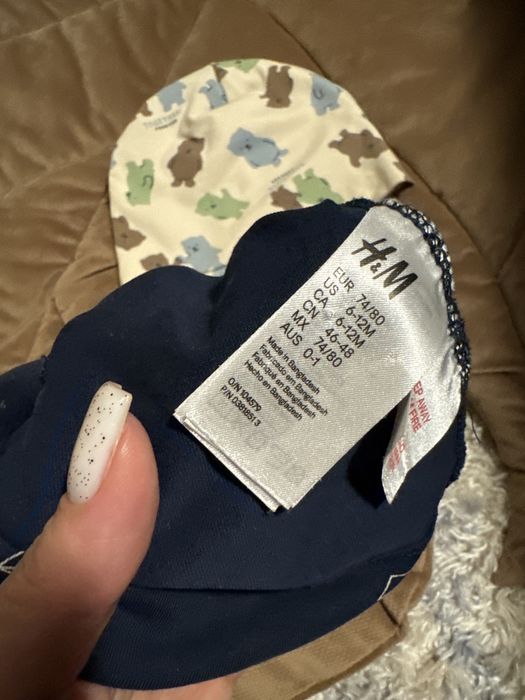 Czapeczki wiosenne 74/80 hm