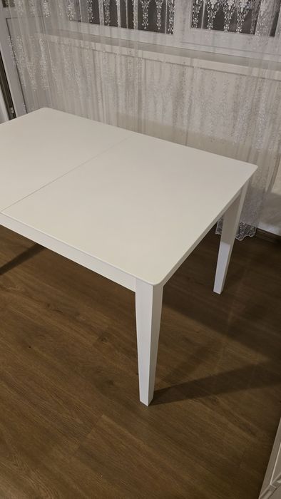 Стіл Торіно  розкладний, дерево ясень масив Білий