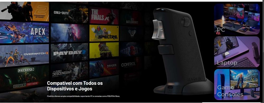 Ragnok Gun Mouse – Rato Gamer FPS (Novo/Selado) – Importado EUA