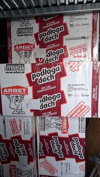 Styropian podłoga dach.
