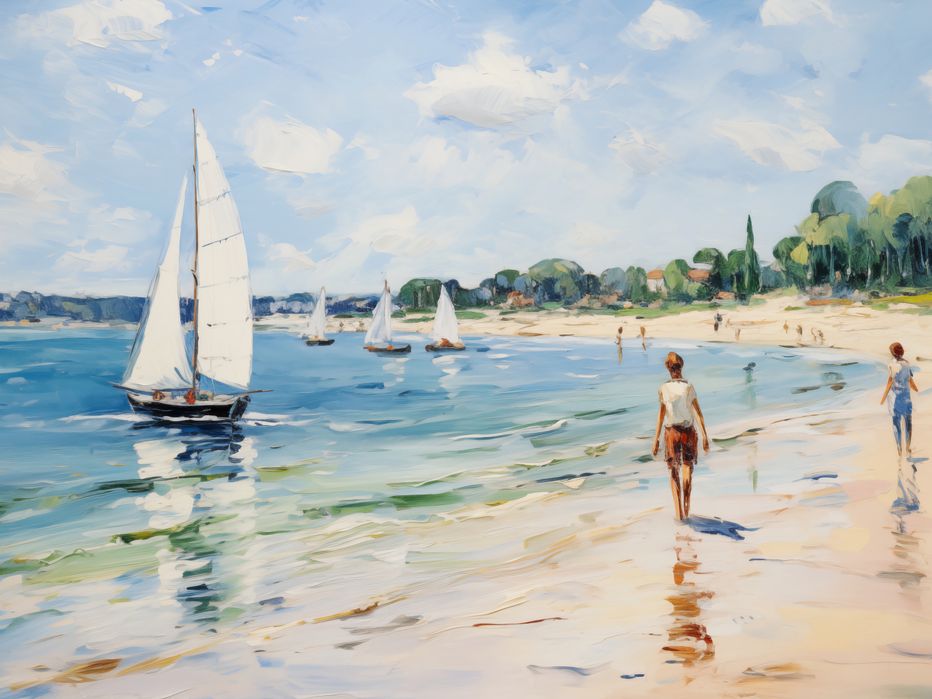 Plakat 100x75cm Życie na Brzegu