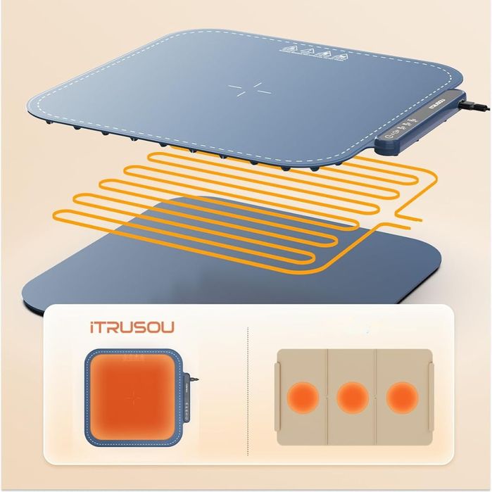 Elektryczna Płyta Grzewcza Składany Podgrzewacz do pizzy dań 44cm