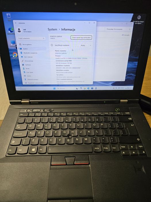 Lenovo ThinkPad L430  i5, 8GB RAM, dysk 256 GB SSD.