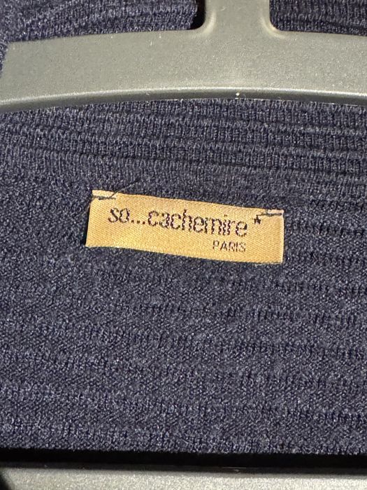 So Cachemire navy blue cardigan sweater NEVER WORN