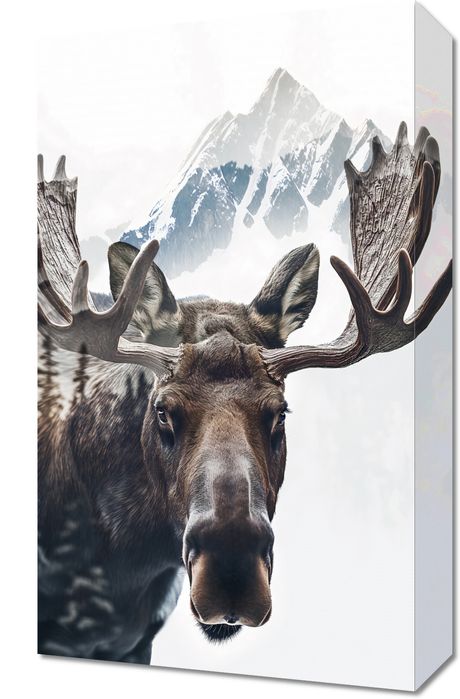 Obraz 30x50cm Łoś Duch Lasu