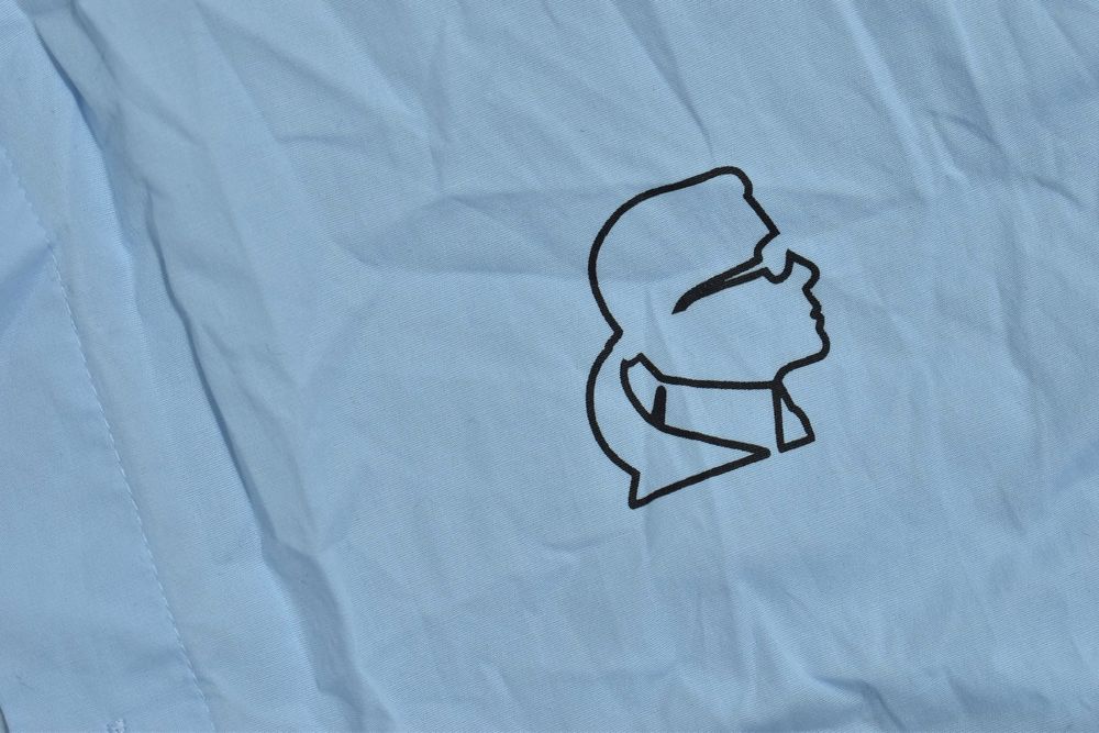 Karl Lagerfeld Jasno Niebieska Koszula Z Logo Męska M