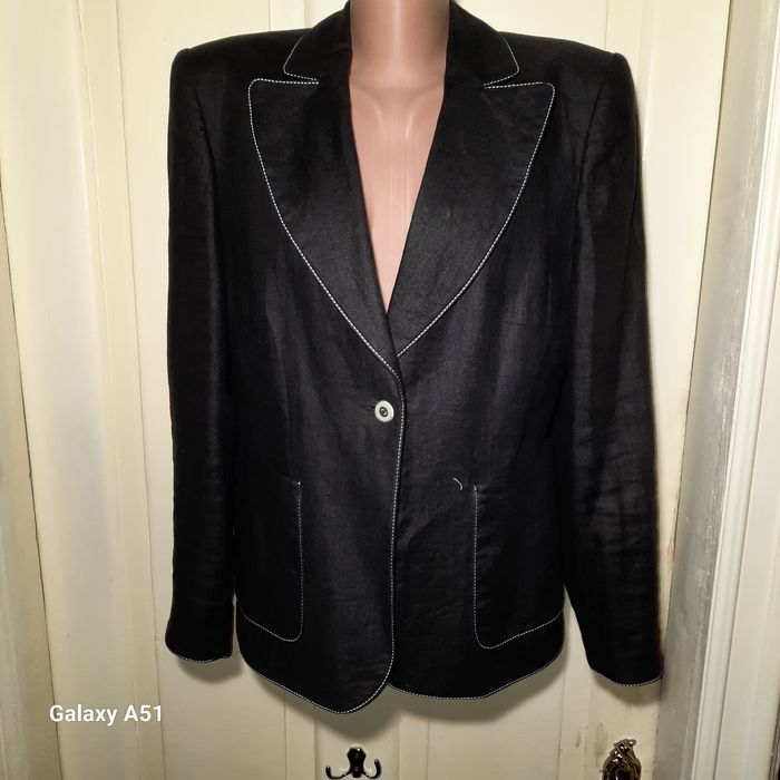 Женский летний пиджак материал лён