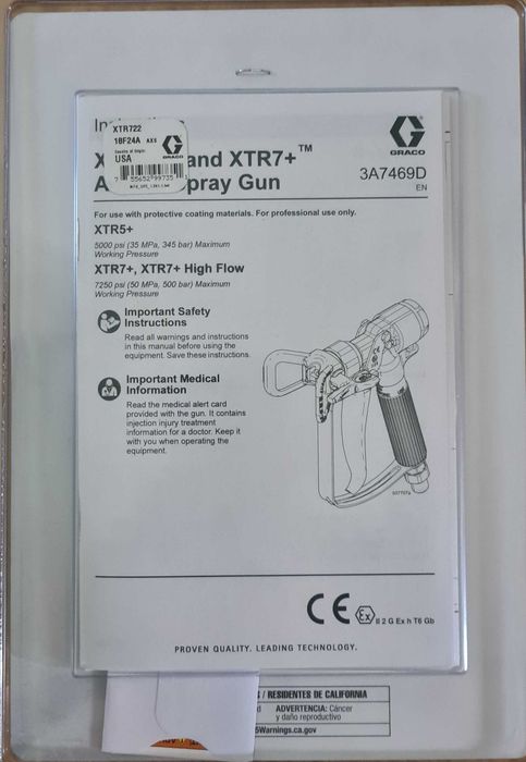 Pistolet malarski Graco XTR 7+ (XTR722)