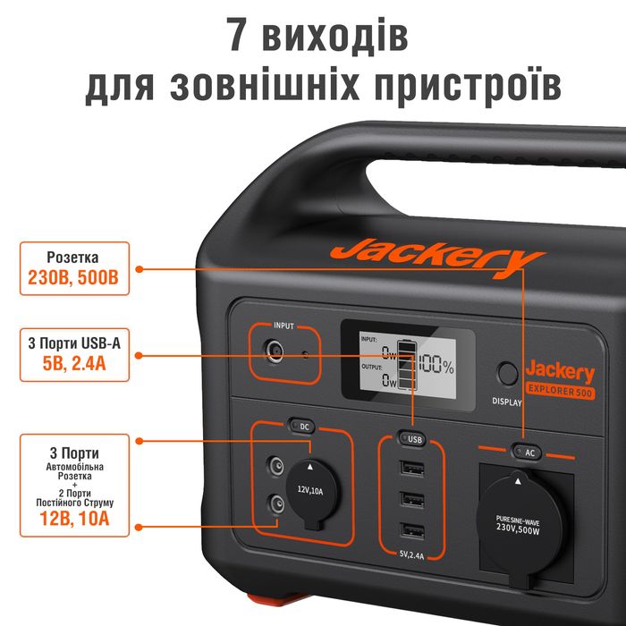 Зарядна станція Jackery Explorer 500 EU