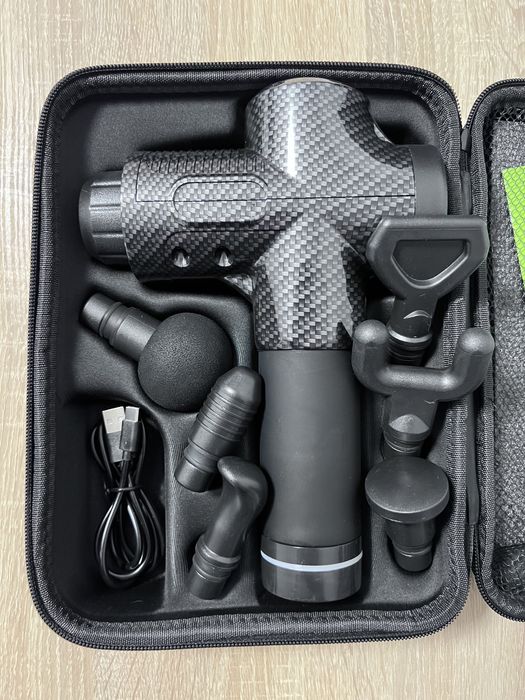 Перкусионный, пистолет массажер, электромассажер, вибро массаж. ОПТ