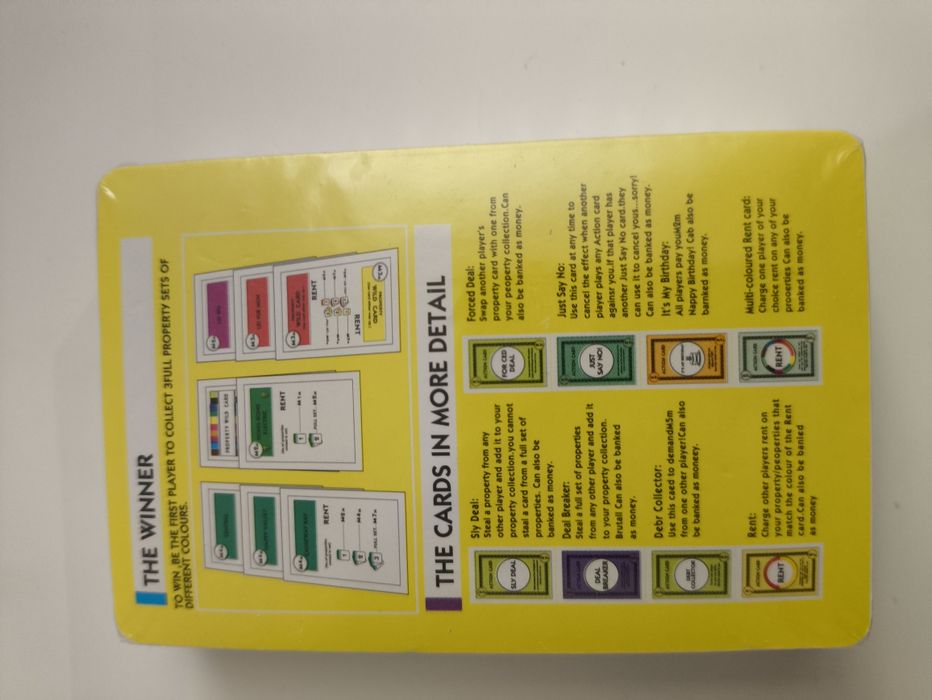 Jogo de cartas monopólio - Monopoly Deal