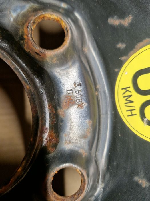 Koło zapasowe dojazdowe dojazdówka 125/80 R17 99M ET 30 5x120 BMW E46 E87 E90 E60