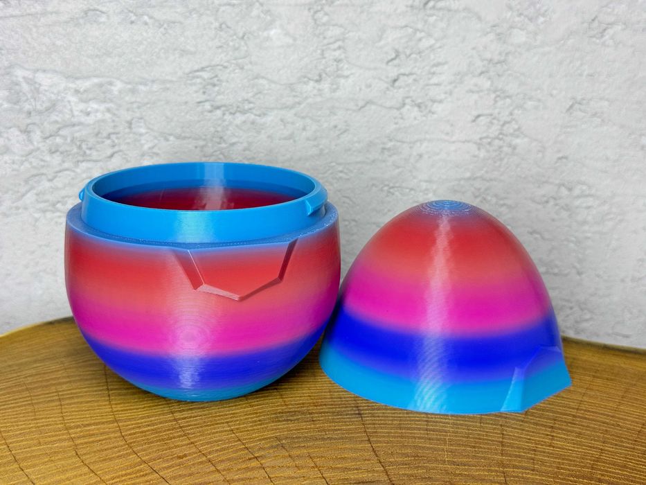 Figurka smocze Jajo otwierane, druk 3D, nowoczesna dekoracja, kolorowe