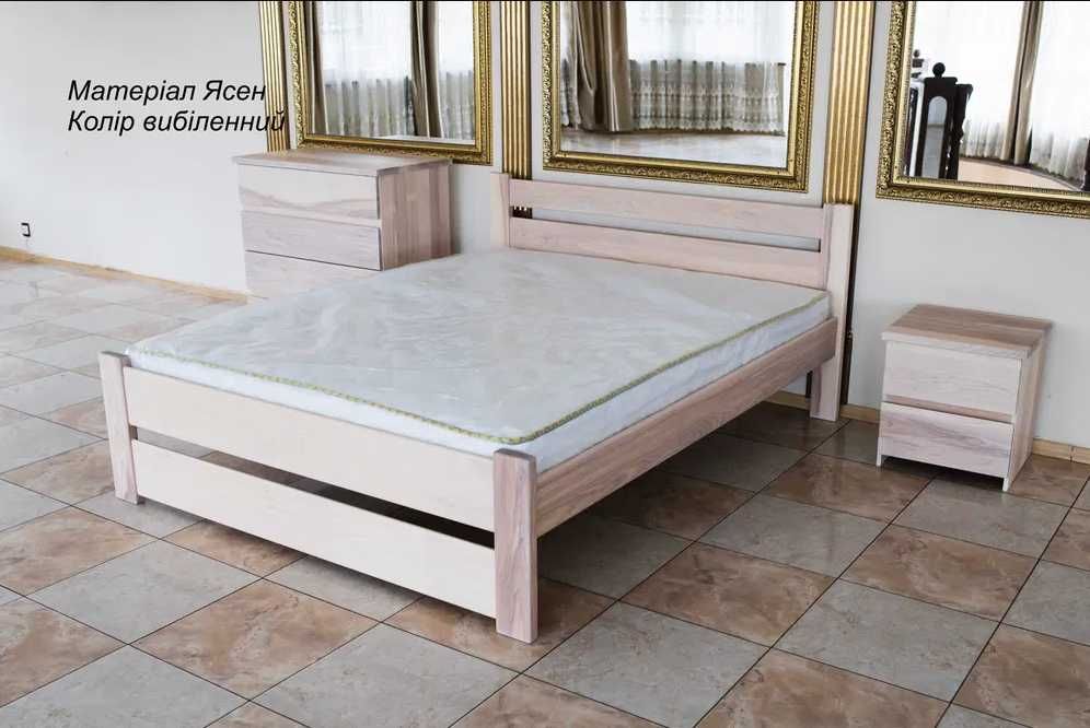 Дерев'яне ліжко Деревянная кровать ДУБ ВЯЗ ЯСЕНЬ Любые размеры МАТРАС!
