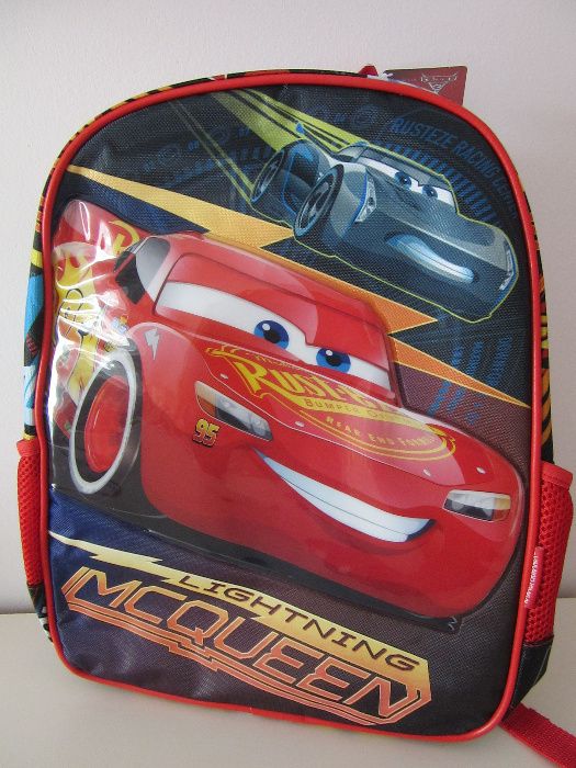 mochila escolar  mickey, minnie, patrula pata, H aranha, faisca mcqeen