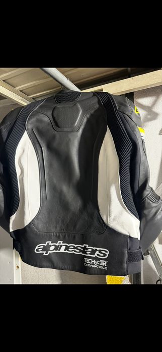 Casaco pele compativel com air bag alpinestars