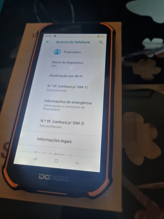 Doogee S40 Dual Sim (3GB+32GB) Preto/Laranja - Livre