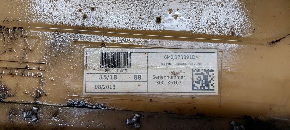 zderzak tył ford s-max st-line st lak: so s0