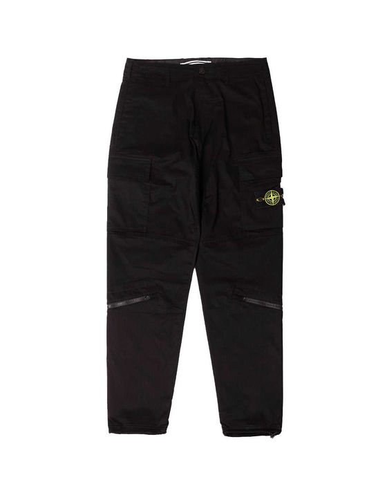 Штани STONE ISLAND 23FW Cargo Pants Black SI0253-BK