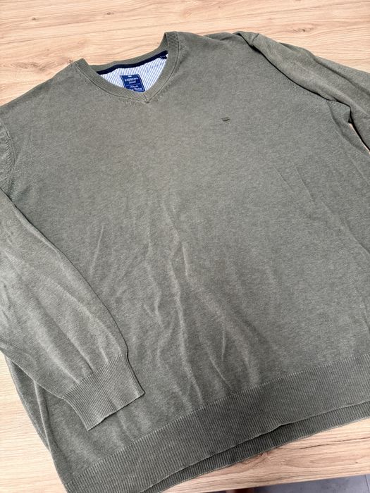 Oliwkowy sweter męski XXL